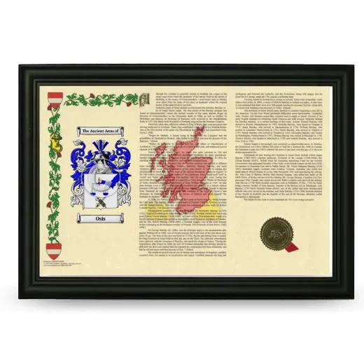 Osis Armorial Landscape Framed - Black