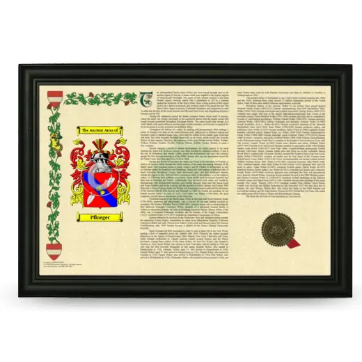 Pflueger Armorial Landscape Framed - Black