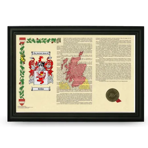 Redox Armorial Landscape Framed - Black