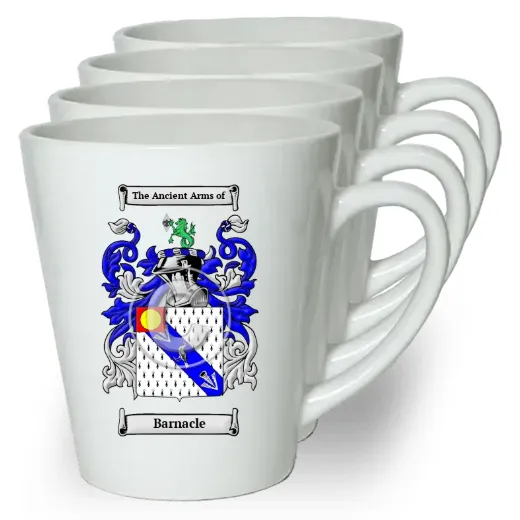 Barnacle Set of 4 Latte Mugs