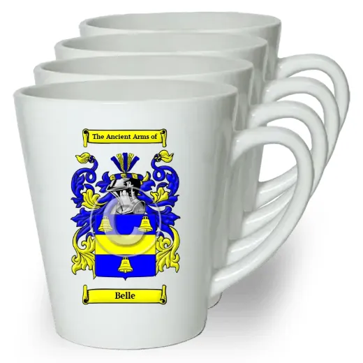 Belle Set of 4 Latte Mugs