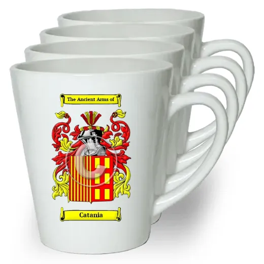 Catania Set of 4 Latte Mugs