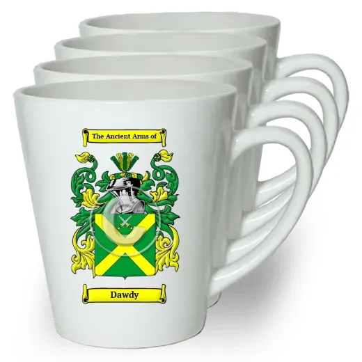Dawdy Set of 4 Latte Mugs