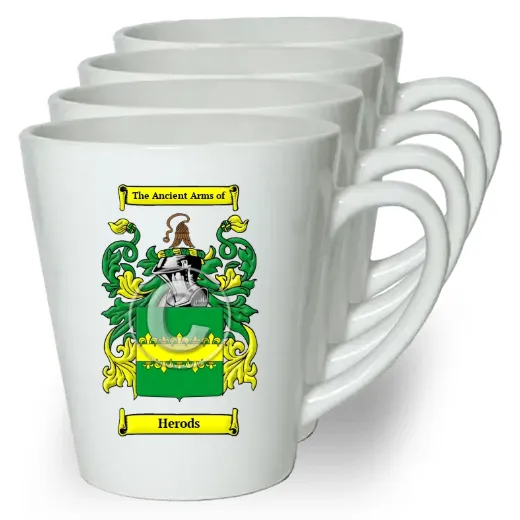 Herods Set of 4 Latte Mugs