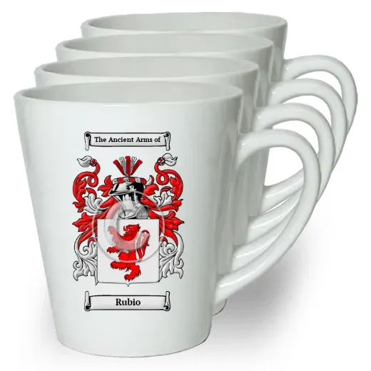 Rubio Set of 4 Latte Mugs