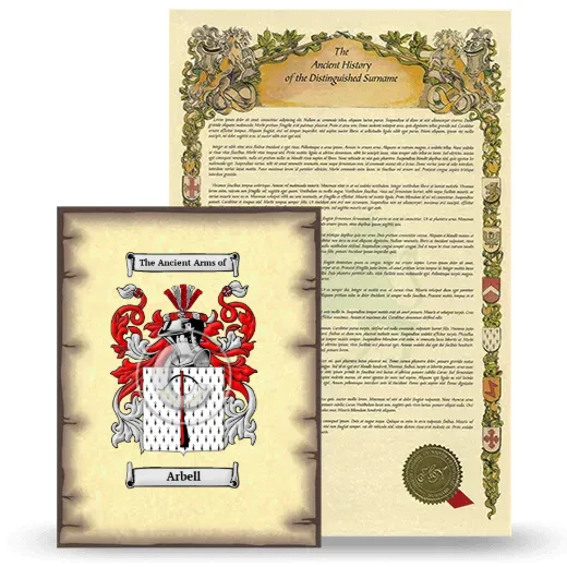 Arbell Coat of Arms and Surname History Package