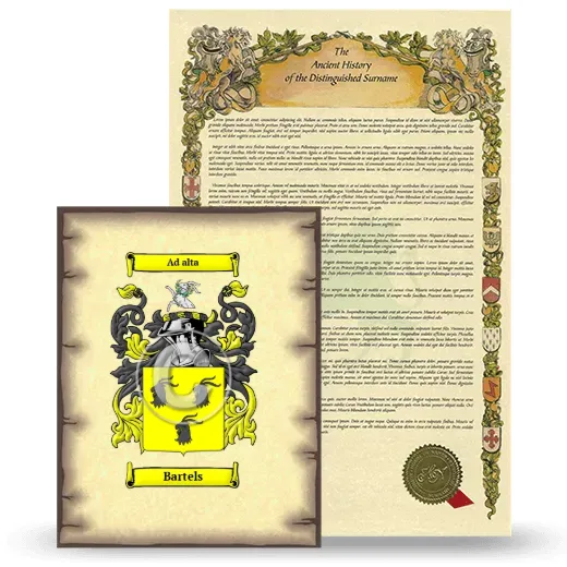 Bartels Coat of Arms and Surname History Package