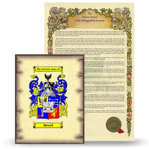 Bassel Coat of Arms and Surname History Package
