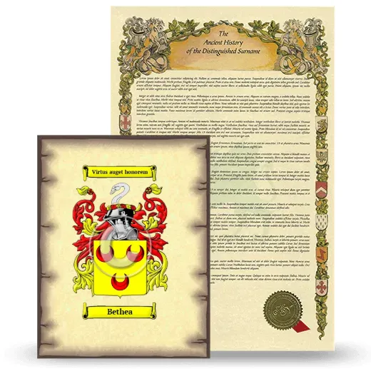 Bethea Coat of Arms and Surname History Package