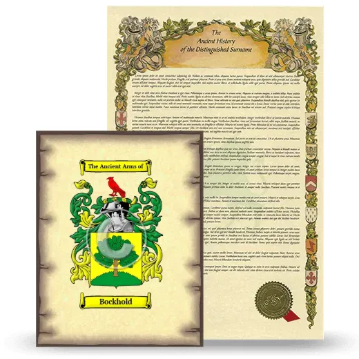 Bockhold Coat of Arms and Surname History Package