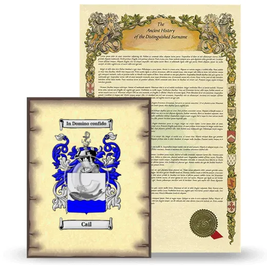 Cail Coat of Arms and Surname History Package