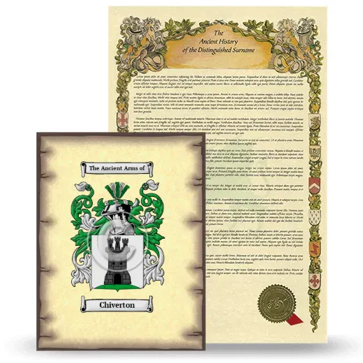 Chiverton Coat of Arms and Surname History Package