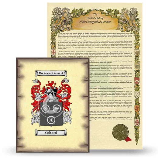 Coltard Coat of Arms and Surname History Package