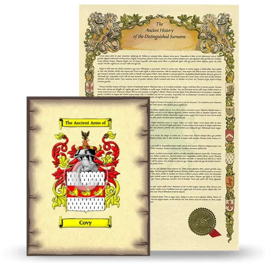 Covy Coat of Arms and Surname History Package