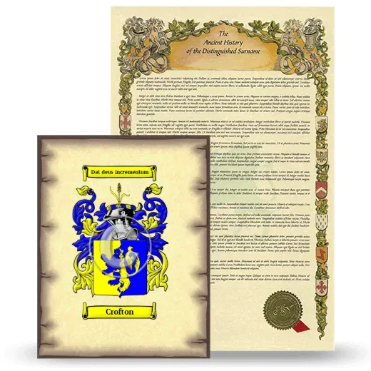 Crofton Coat of Arms and Surname History Package