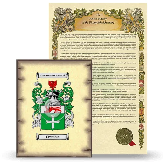 Crombie Coat of Arms and Surname History Package
