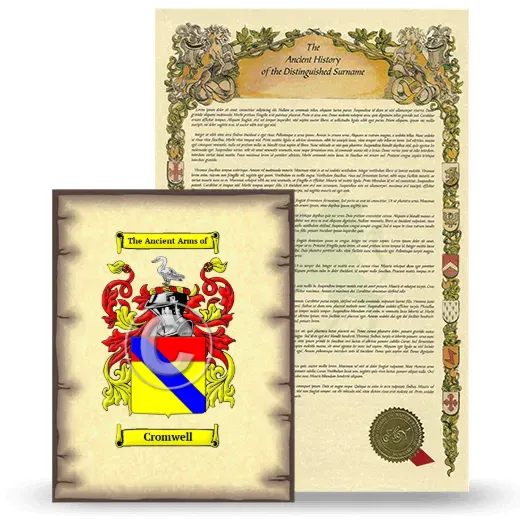 Cromwell Coat of Arms and Surname History Package