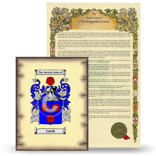 Czech Coat of Arms and Surname History Package