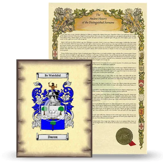 Darox Coat of Arms and Surname History Package