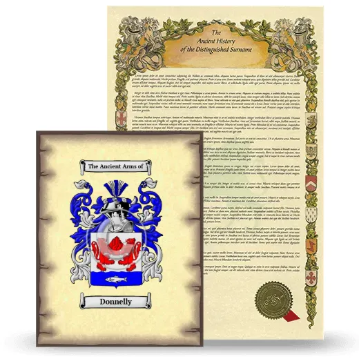 Donnelly Coat of Arms and Surname History Package