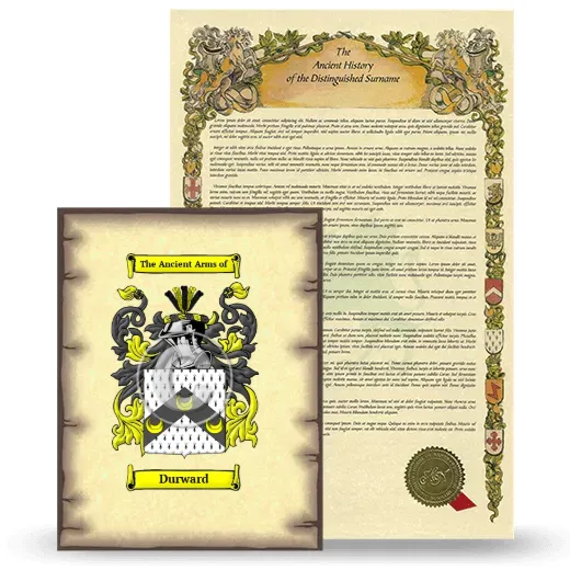 Durward Coat of Arms and Surname History Package