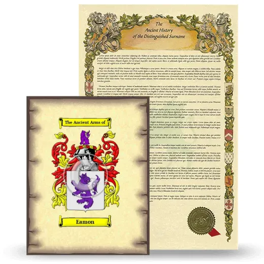 Eamon Coat of Arms and Surname History Package