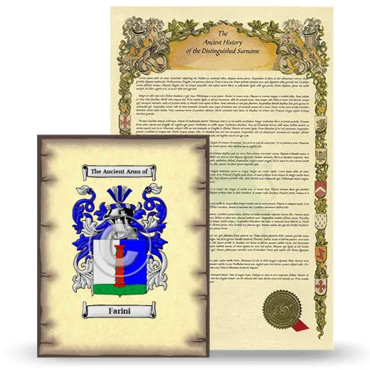 Farini Coat of Arms and Surname History Package