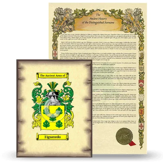 Figueredo Coat of Arms and Surname History Package