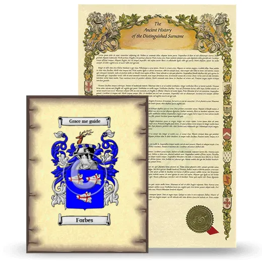 Forbes Coat of Arms and Surname History Package