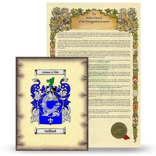 Galford Coat of Arms and Surname History Package