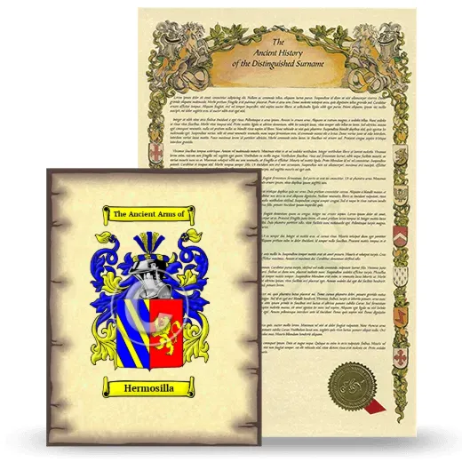 Hermosilla Coat of Arms and Surname History Package