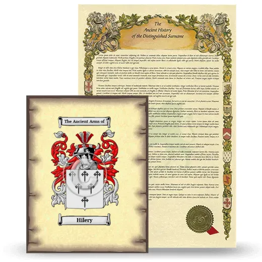 Hilery Coat of Arms and Surname History Package