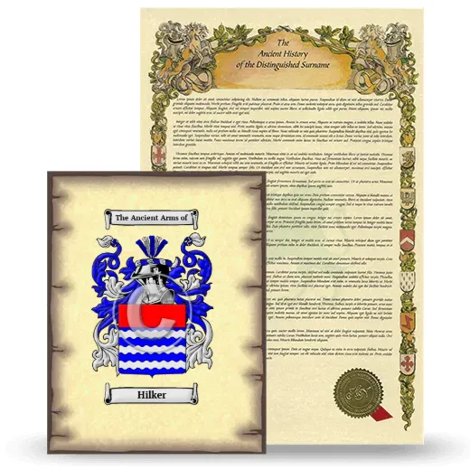 Hilker Coat of Arms and Surname History Package