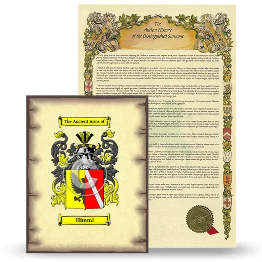 Himml Coat of Arms and Surname History Package