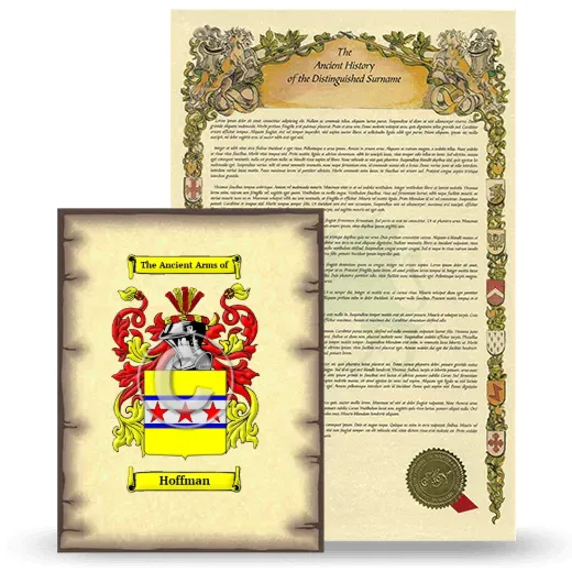 Hoffman Coat of Arms and Surname History Package