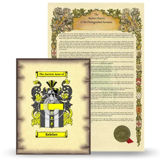 Keleher Coat of Arms and Surname History Package