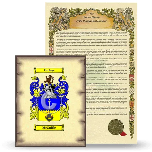 McGuffie Coat of Arms and Surname History Package