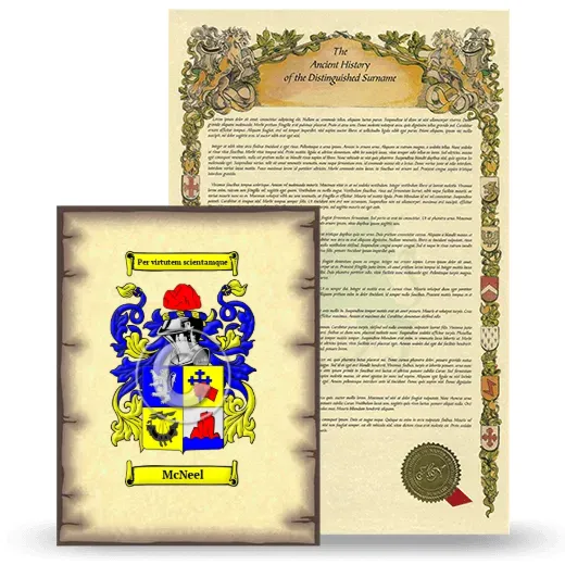 McNeel Coat of Arms and Surname History Package