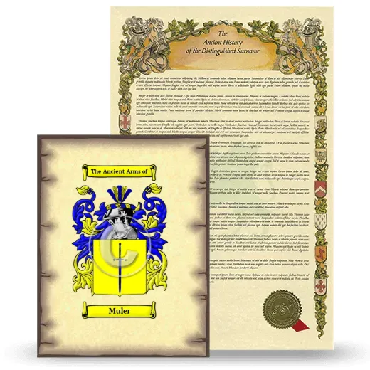 Muler Coat of Arms and Surname History Package