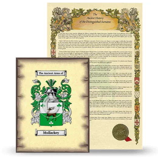 Mullarkey Coat of Arms and Surname History Package