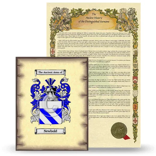 Newbold Coat of Arms and Surname History Package