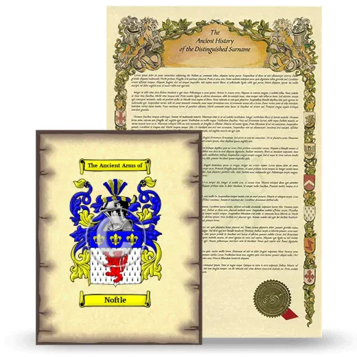 Noftle Coat of Arms and Surname History Package