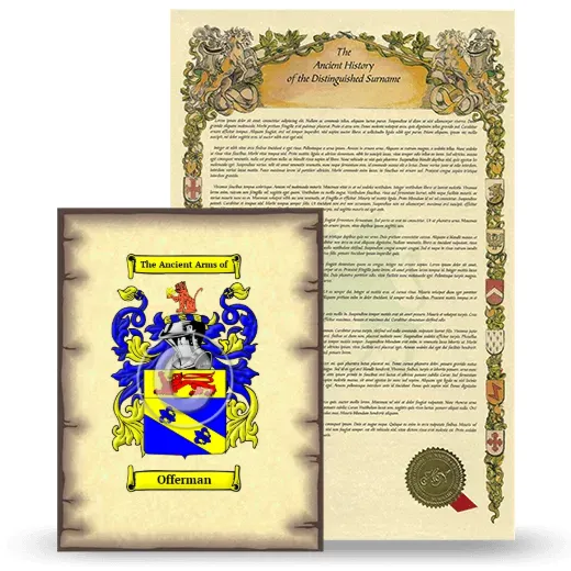Offerman Coat of Arms and Surname History Package