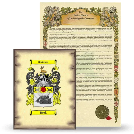 Reek Coat of Arms and Surname History Package