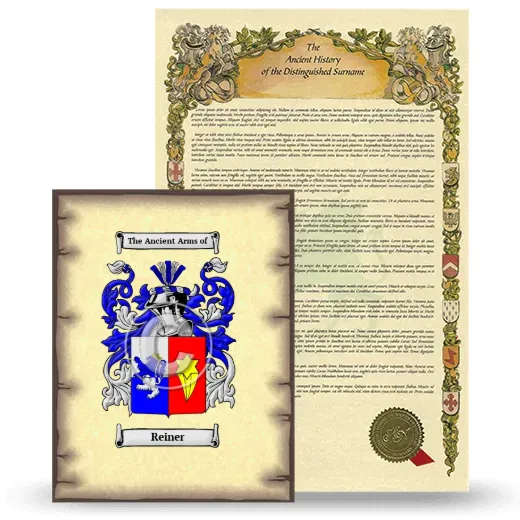 Reiner Coat of Arms and Surname History Package