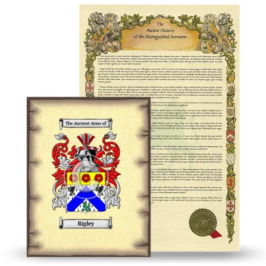 Rigley Coat of Arms and Surname History Package