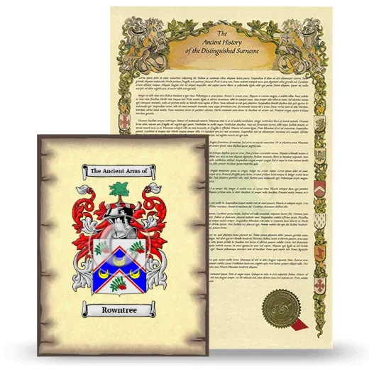 Rowntree Coat of Arms and Surname History Package