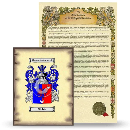 Sibble Coat of Arms and Surname History Package
