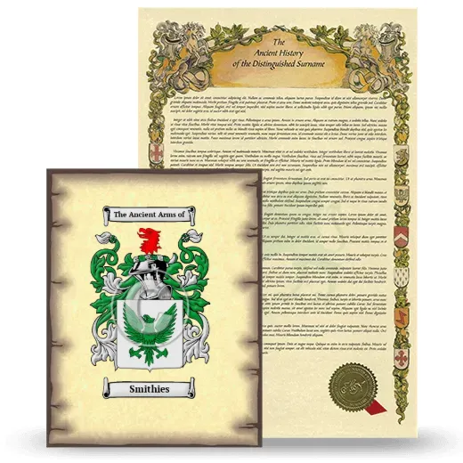 Smithies Coat of Arms and Surname History Package