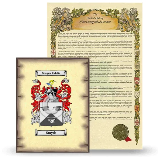 Smyth Coat of Arms and Surname History Package